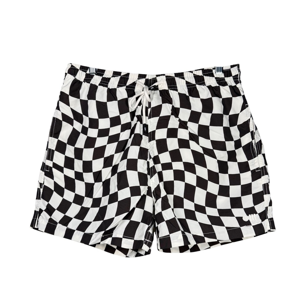 Bloomingdale's x Solid & Striped Wavy Check Swim Trunks Medium NWT Resort